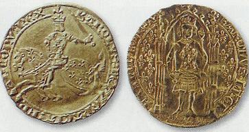 Le premier franc orn de fleur de lys - Charles V