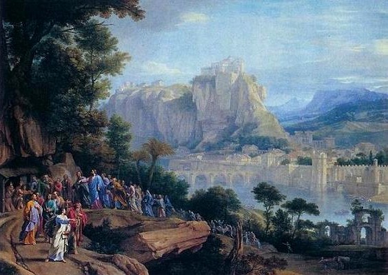Paysage avec Jsus-Christ gurissant les aveugles (vers 1660) Champaigne