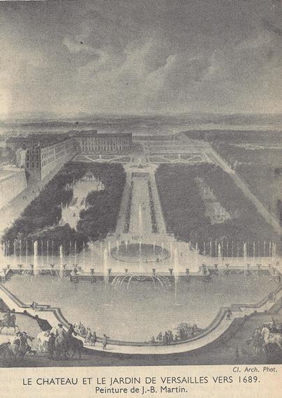 Le ch�teau et le jardin de Versailles vers 1689