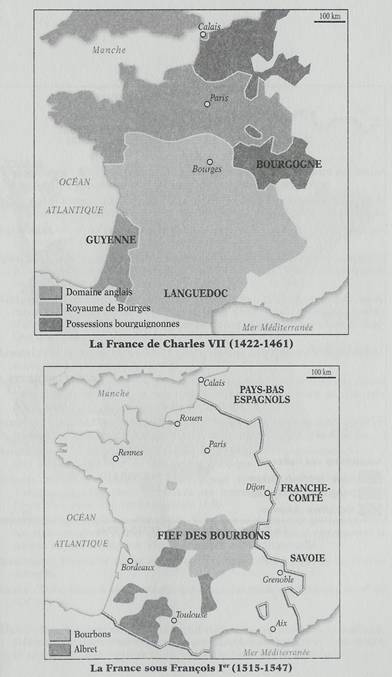 La France de Charles VII (1422-1461) - La France sous Franois 1er (1515-1547)